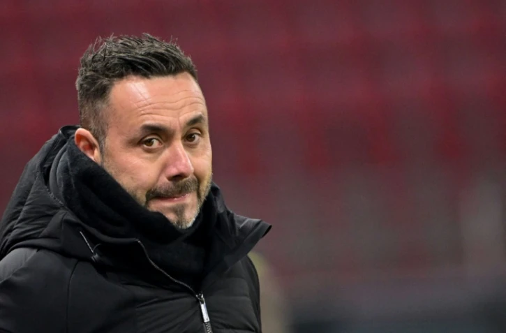 L'entraîneur de l'OM Roberto De Zerbi à Rennes dans l'ouest de la France le 11 janvier 2025