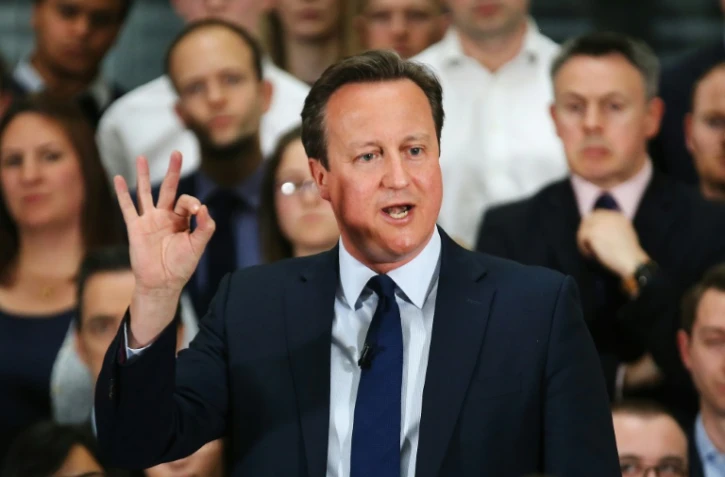 Le Premier ministre britannique David Cameron à Birmingham le 5 avril 2016