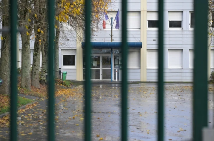 L'entrée du collège "Les hautes Ourmes" à Rennes, le 13 décembre 2023