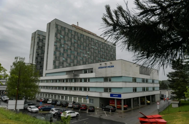 L'hôpital de Banska Bystrica, en Slovaquie, où le Premier ministre Robert Fico est soigné, le 17 mai 2024