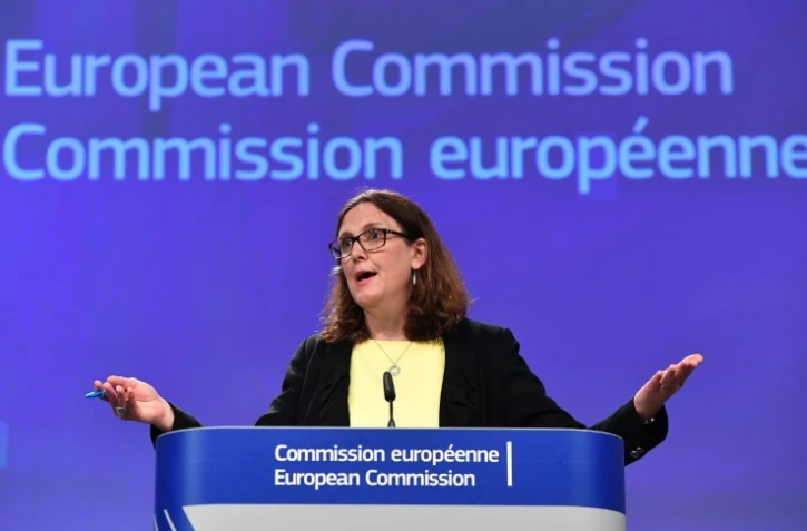 La commissaire européenne au Commerce Cecilia Malmström, à Bruxelles le 1er juin 2018