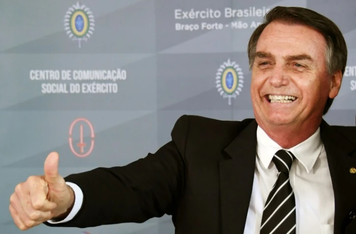 Le président élu du Brésil Jair Bolsonaro à Brasilia le 5 décembre 2018