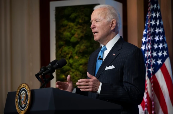 Le président américain Joe Biden, le 23 avril 2021 à la Maison Blanche, à Washington