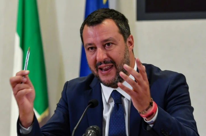 Le vice-Premier ministre italien Matteo Salvini, à Rome le 15 juillet 2019 