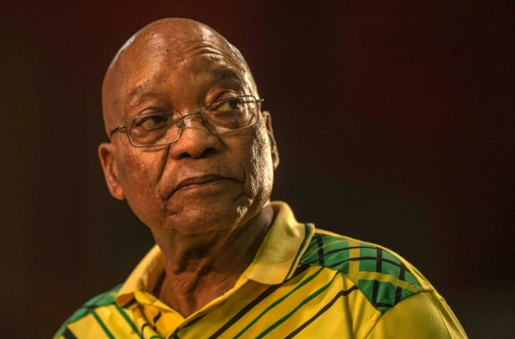 L'ancien président sud-africain Jacob Zuma à Johannesburg, le 16 décembre 2017 