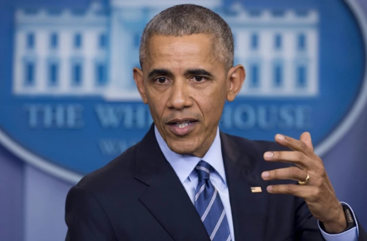 Le président Obama tient une conférence de presse à Washington le 16 décembre 2016