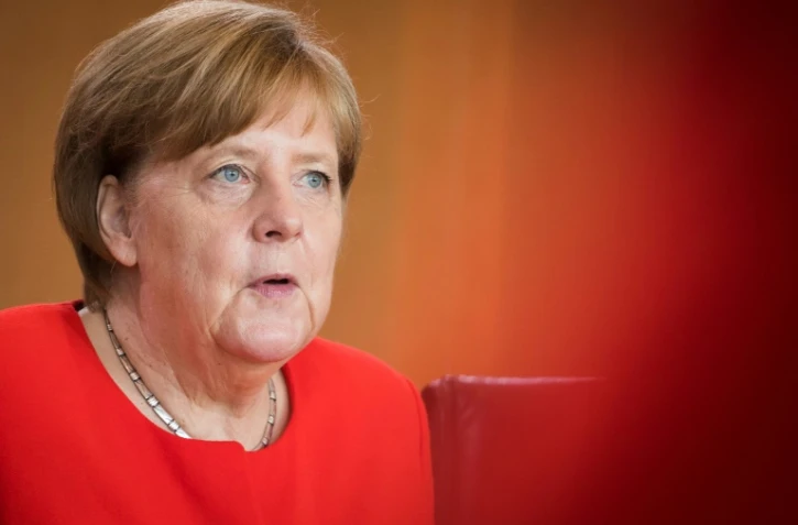 La chancelière allemande Angela Merkel le 30 mai 2018 à Berlin 