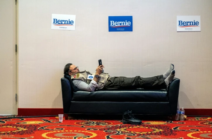 Scène à Des Moines, dans l'Iowa, en attendant les résultats