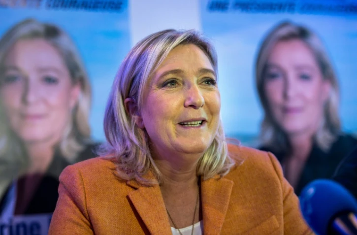 Marine Le Pen le 2 octobre 2015 à Calais