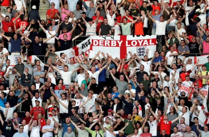 Les supporters anglais au Stade de France avant le match amical contre les Bleus, le 13 juin 2017 