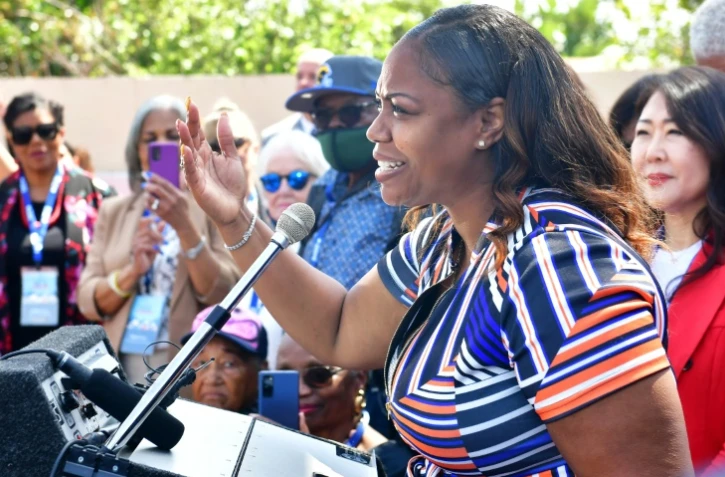 Lora King, fille de Rodney King, à Los Angeles (Californie) le 29 avril 2022
