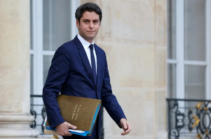 Gabriel Attal, alors ministre de l'Education nationale, au palais de l'Elysée à Paris, le 20 décembre 2023
