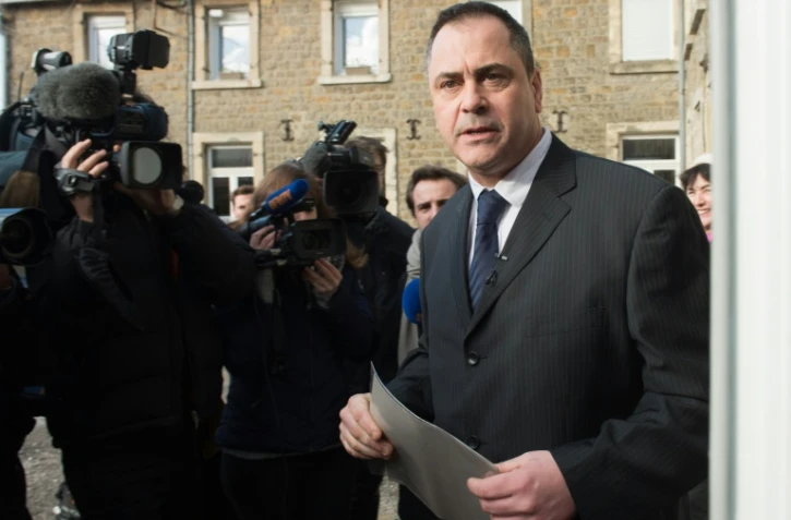 Le Britannique Robert Lawrie devant le tribunal de Boulogne-sur-Mer, dans le Pas-de-Calais, le 14 janvier 2016