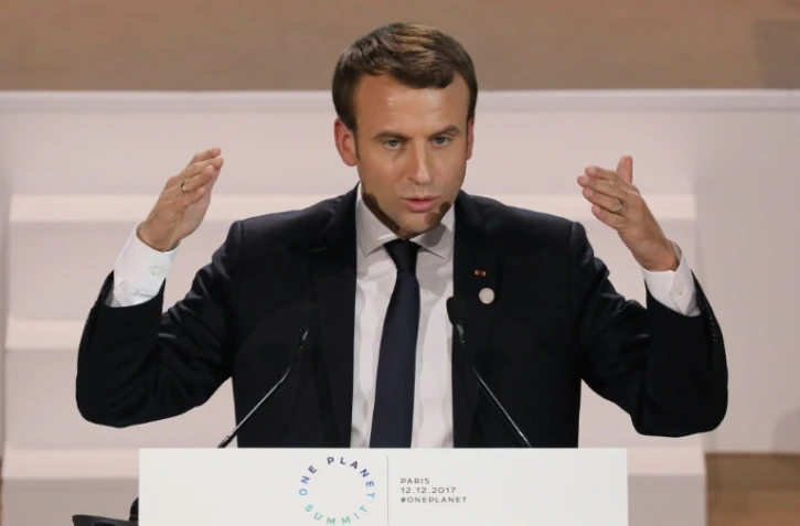 Emmanuel Macron, le 12 décembre 2017 à Boulogne-Billancourt