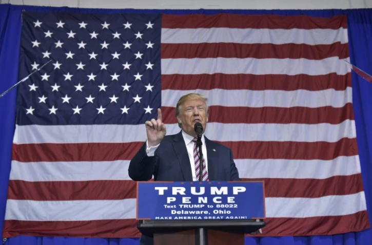 Donald Trump en meeting électoral, le 20 octobre 2016 à Delaware, dans l'Ohio