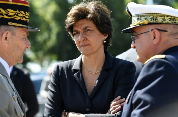 Sylvie Goulard assiste à une cérémonie marquant l'anniversaire de l'Appel du Général de Gaulle le 18 juin 2017 à Suresnes