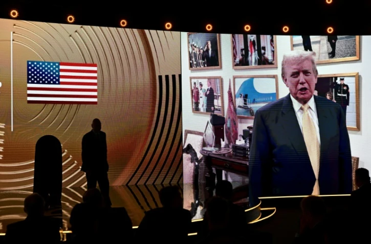 Le président-élu américain Donald Trump s'exprimant le 5 décembre 2024 lors d'une cérémonie à Miami (Etats-Unis)