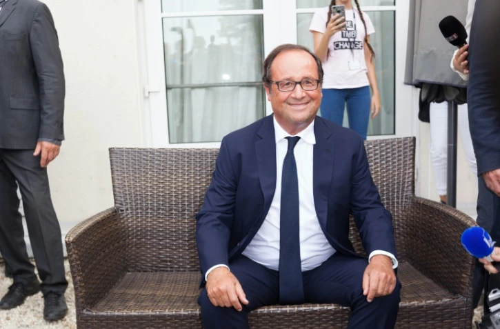 L'ex-président français François Hollande, le 22 août 2017 à Angoulême