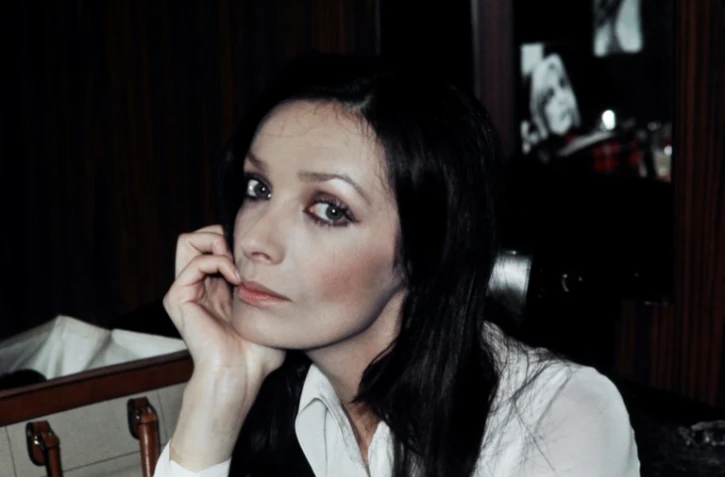 La chanteuse et actrice Marie Laforêt en mai 1972 à Paris