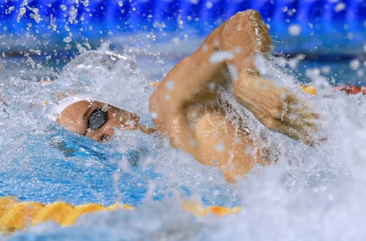 Yannick Agnel sur 200 m libre lors des Championnats de France, le 30 mars 2016 à Montpellier