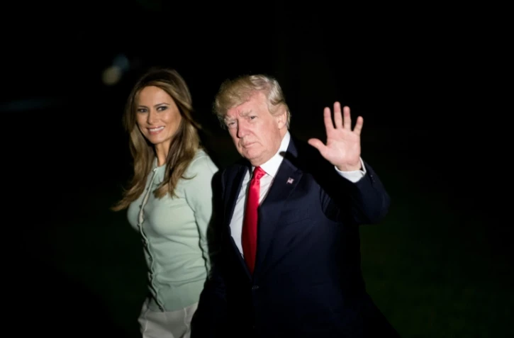 Donald Trump et son épouse Melania, le 27 mai 2017 à Washington