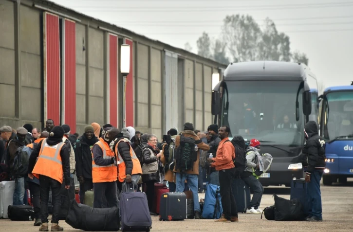 Opération d'évacuation de la Jungle de Calais, le 24 octobre 2017