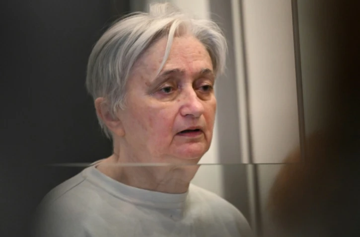 Monique Olivier, ex-épouse du violeur et tueur en série Michel Fourniret, devant la cours d'assises des Hauts-de-Seine le 28 novembre 2023