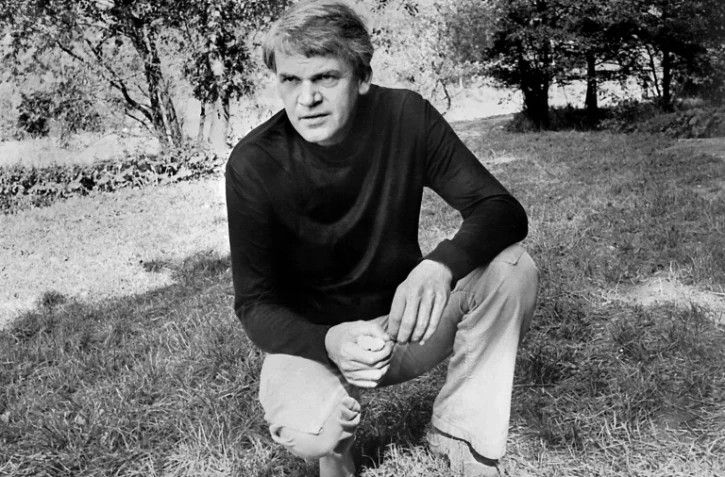 L'écrivain Milan Kundera à Prague, le 14 octobre 1973