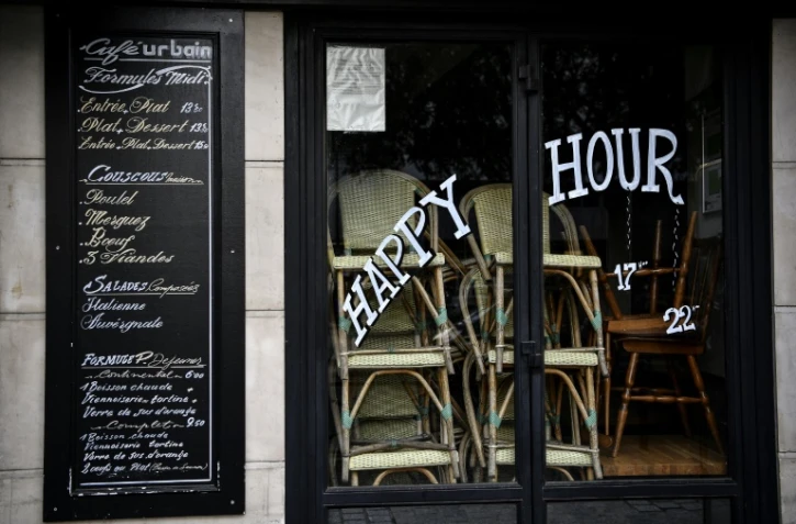 Un bar-restaurant fermé, à Paris, le 22 avril 2020