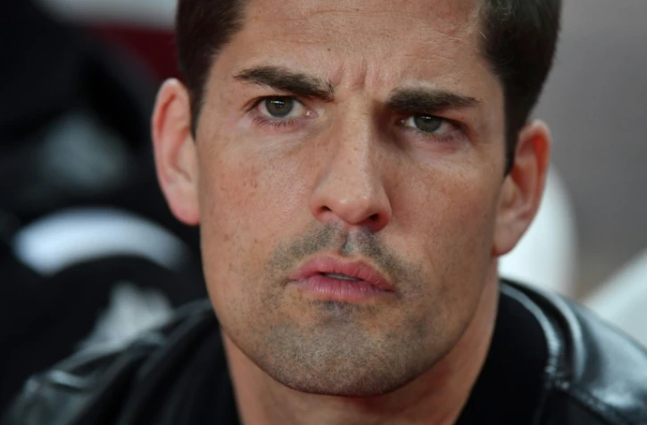 L'entraîneur de l'AS Monaco Robert Moreno lors du match de Ligue 1 contre Montpellier au stade Louis-II le 14 février 2020