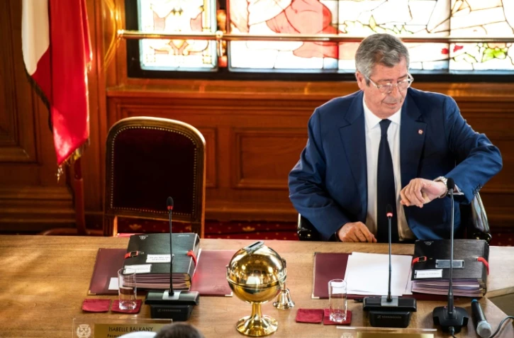 Patrick Balkany à la mairie de Levallois-Perret, le 1er juillet 2019