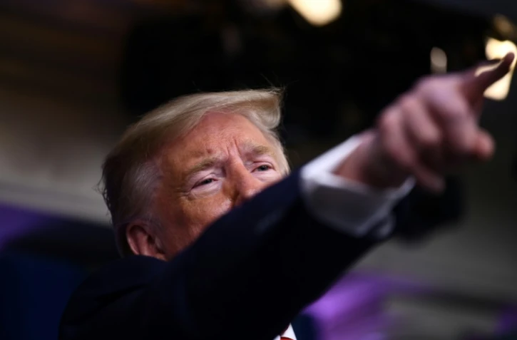 Le président américain Donald Trump s'exprime lors d'une conférence de presse à la Maison Blanche le 19 mars 2020