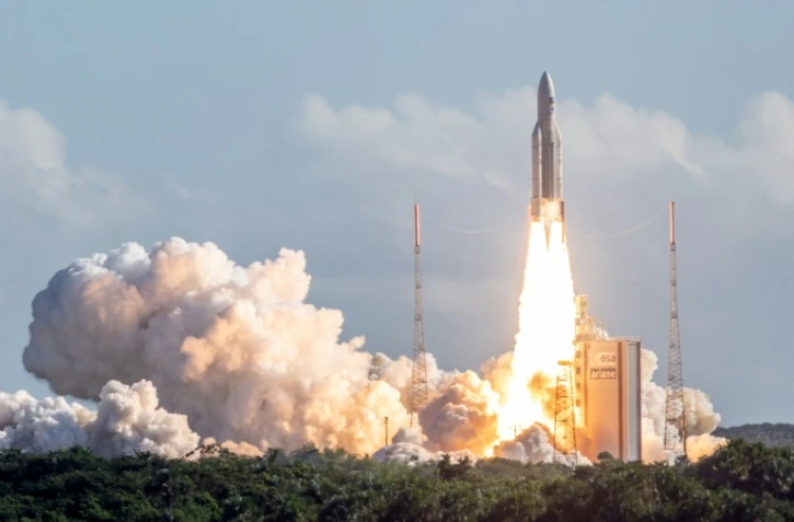 La fusée Ariane 5 décolle de Kourou, le 25 juillet 2018