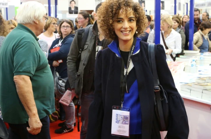 L'auteure franco-marocaine Leila Slimani, prix Goncourt pour "Chanson douce", à Brive-la-Gaillarde le 5 novembre 2016