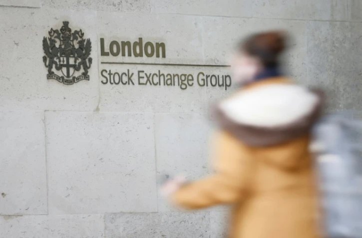 Devant la Bourse de Londres, le 29 décembre 2020