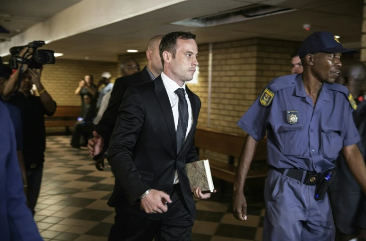 Oscar Pistorius à son arrivée au tribunal le 8 décembre 2016 à Pretoria