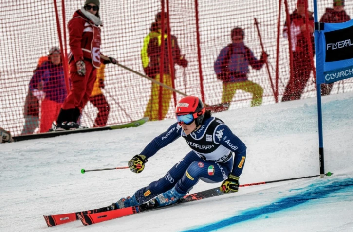 L'Italienne Federica Brignone lors du géant de Courchevel, le 17 décembre 2010