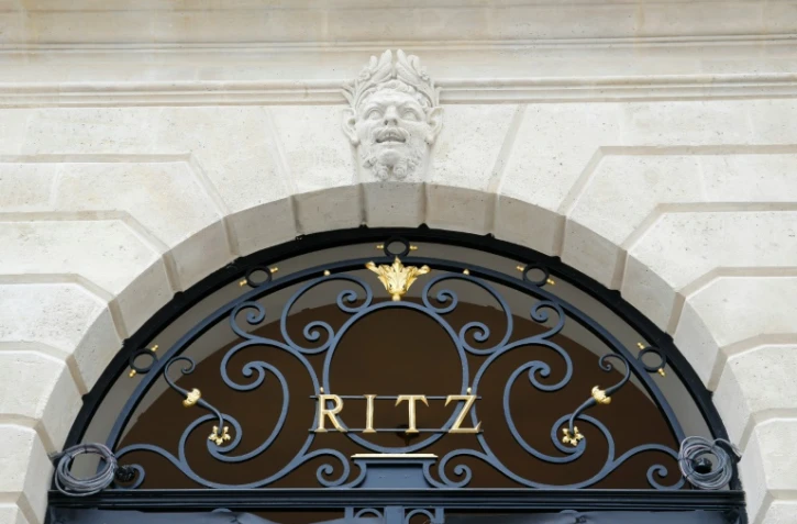 La façade de l'hôtel Ritz à Paris, le 27 mai 2016