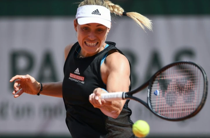 L'Allemande Angelique Kerber, N.5 mondiale, face à la Russe Anastasia Potapova lors du 1er tour de Roland-Garros, le 26 mai 2019