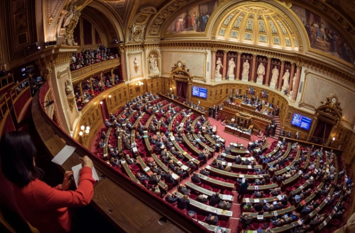 L'hémicycle du Sénat, à Paris, le 17 novembre 2016
