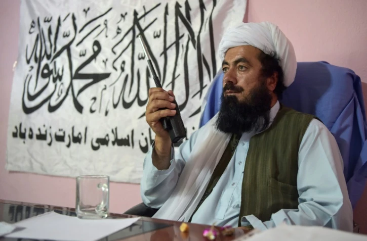 Le mollah Misbah, commandant taliban, à Andar, en Afghanistan, le 3 juin 2021