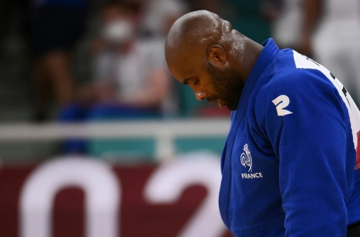 Teddy Riner après sa défaite en quart de finale du tournoi olympique de judo, le 30 juillet 2021 à Tokyo