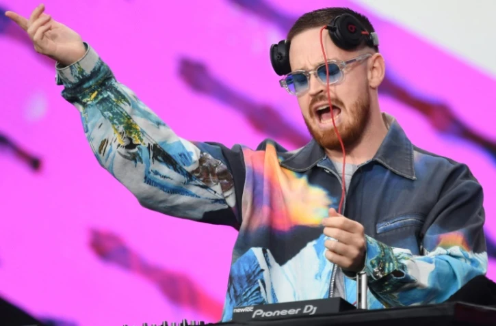 Le DJ français Aazar au concert Global Citizen à Paris, le 25 septembre 2021