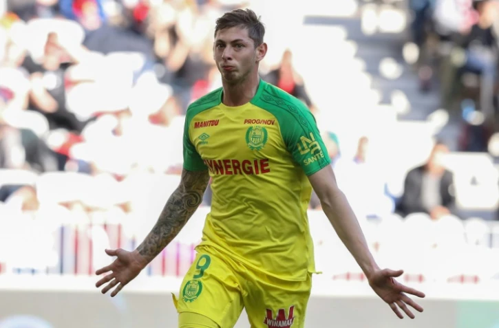 L'attaquant argentin de Nantes Emiliano Sala lors du match à Nice le 18 février 2018