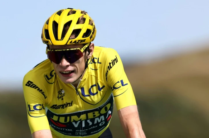 Le coureur danois Jonas Vingegaard, double vainqueur du Tour de France, lors de l'avant-dernière étape de l'édition 2023, le 22 juillet 2023