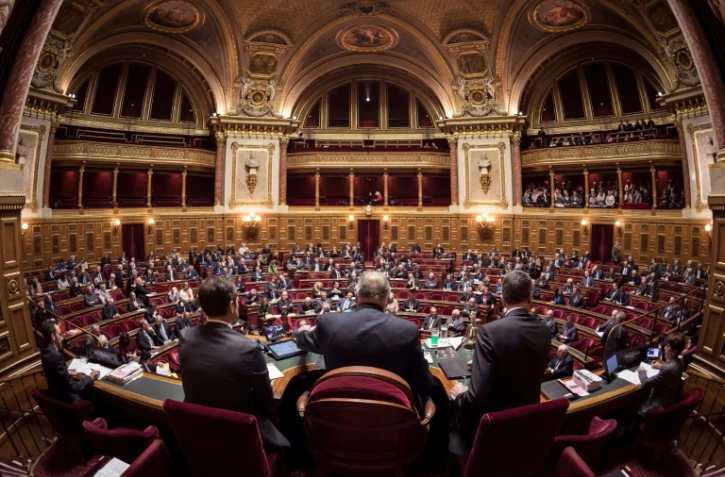 Session dans l'hémicycle du Sénat, à Paris le 17 novembre 2016 