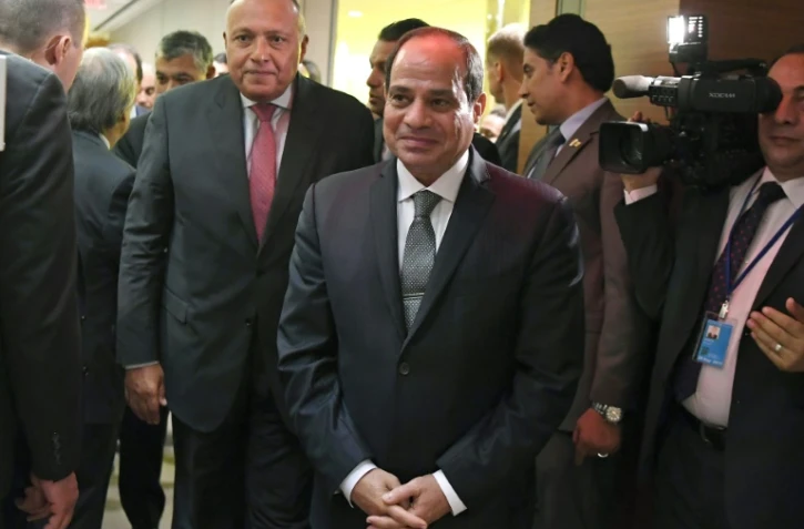 Le président égyptien Abdel Fattah al-Sissi aux Nations Unies à New York le 20 septembre 2017