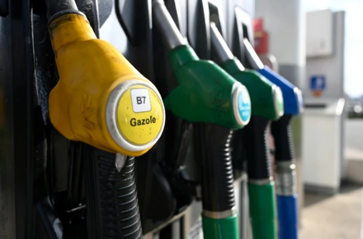 Des pompes à carbureant dans une station-service à Thionville, dans le nord-estde laFrance, le 9 mars 2026