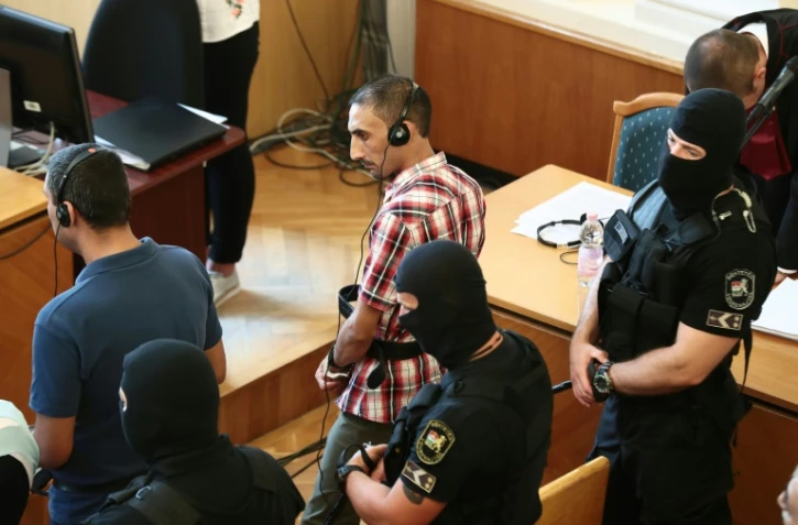 Samsoor Lahoo, l'un des accusés, à son procès au tribunal de Kecskemét en Hongrie, le 14 juin 2018