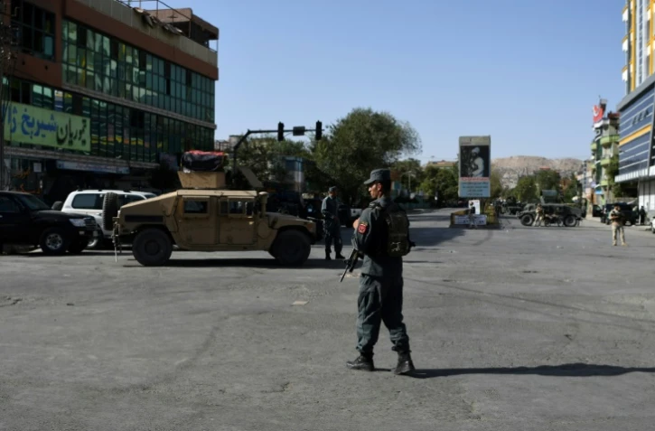 Des forces de sécurité afghane à Kaboul le 25 août 2017
